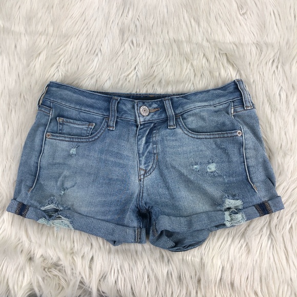 express distressed shorts